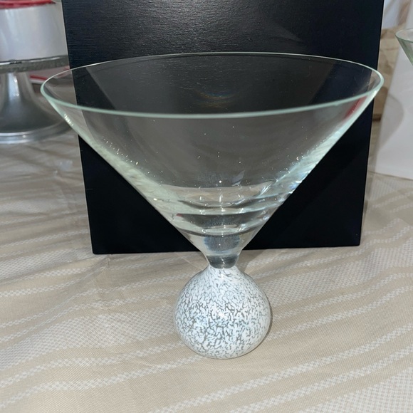 Luminescence‎ Glass Crystal Ball Base/ Stem Martini Glasses (set of 2), Romania - Picture 4 of 12